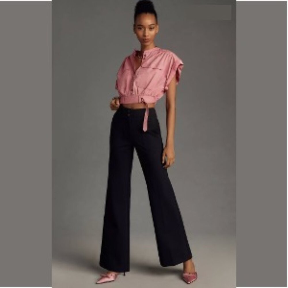 The Naomi Ponte Wide-Leg Flare Pants by Maeve - 14 Tall